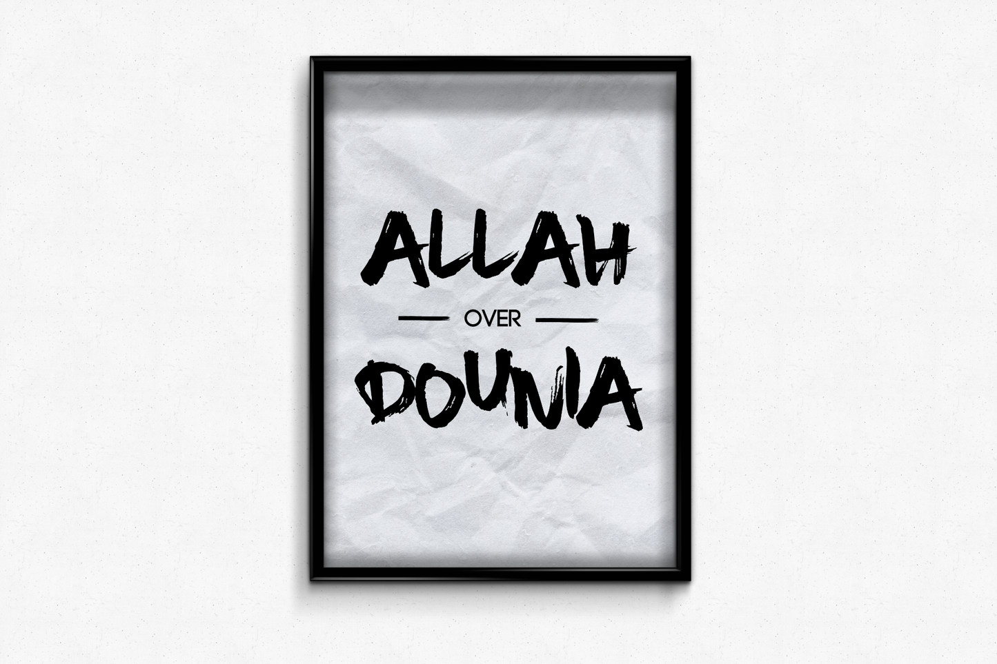 Poster ALLAH - OVER -DOUNIA