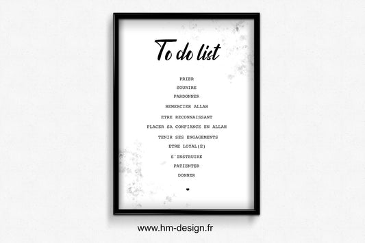 Poster TO DO LIST